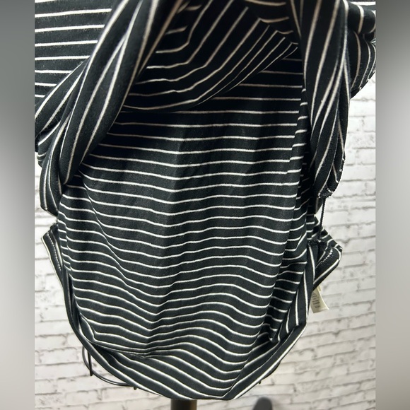Athleta | NWT striped black & white sleeveless midi dress size M - Picture 7 of 8